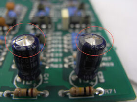 コンデンサ劣化の故障イメージ